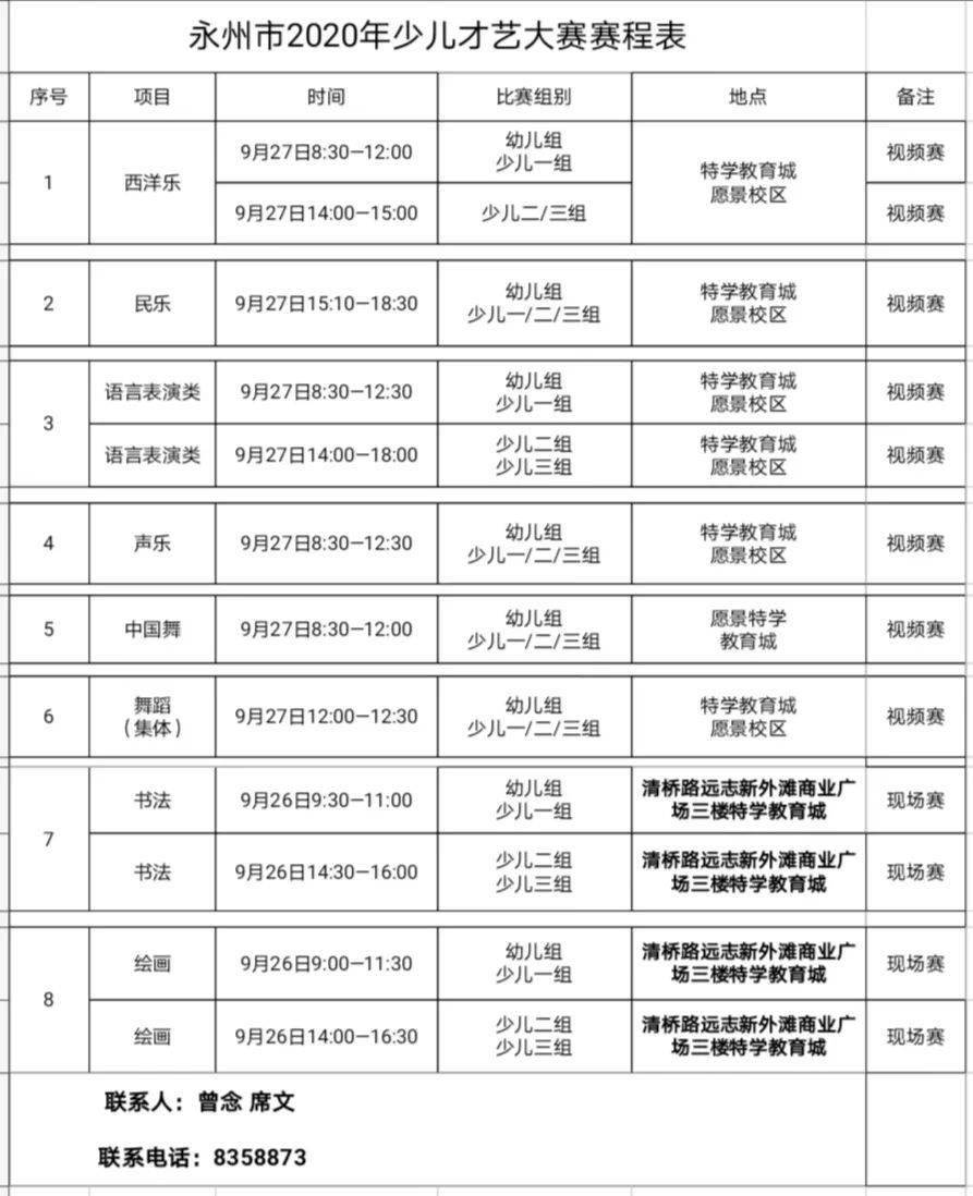 xingkong.com|
永州市少儿才艺大赛赛程表新鲜出炉啦 请家长和小少年们实时查收!(图7) xingkong.com|
永州市少儿才艺大赛赛程表新鲜出炉啦 请家长和小少年们实时查收!(图7)